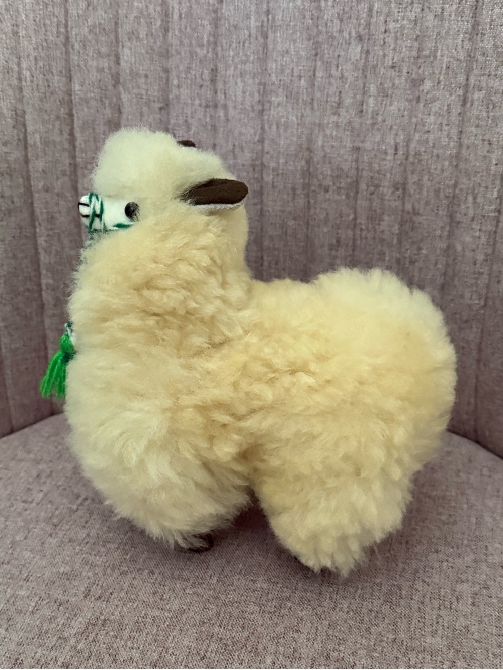 Plush Alpaca Stuffed Toy in Cream